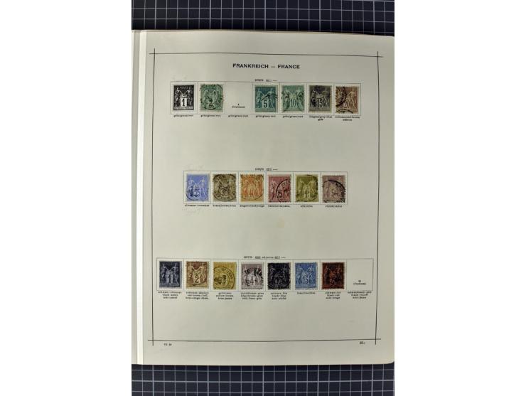 1840/1927, ungebrauchte und gestempelte Sammlung mit guten Werten und Sätzen in 2 Schaubeck-Alben