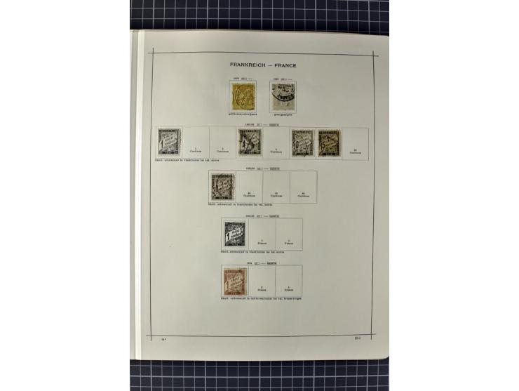 1840/1927, ungebrauchte und gestempelte Sammlung mit guten Werten und Sätzen in 2 Schaubeck-Alben