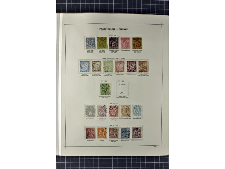 1840/1927, ungebrauchte und gestempelte Sammlung mit guten Werten und Sätzen in 2 Schaubeck-Alben