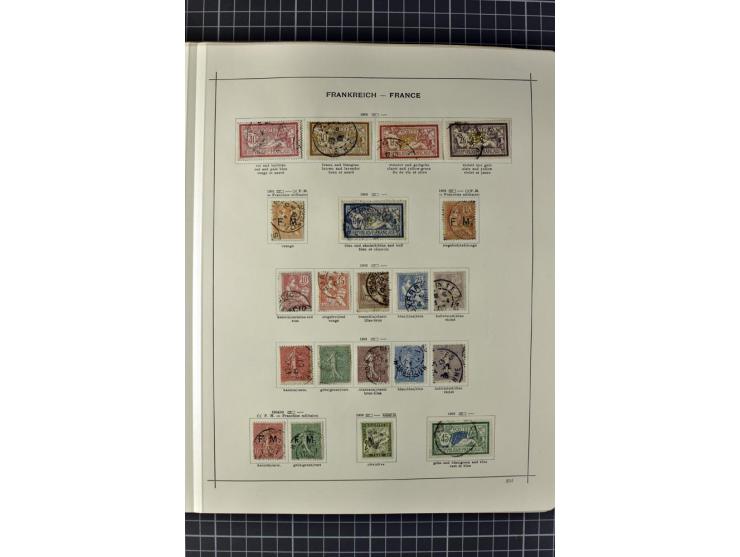 1840/1927, ungebrauchte und gestempelte Sammlung mit guten Werten und Sätzen in 2 Schaubeck-Alben
