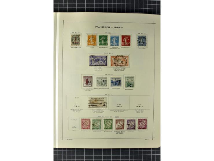 1840/1927, ungebrauchte und gestempelte Sammlung mit guten Werten und Sätzen in 2 Schaubeck-Alben