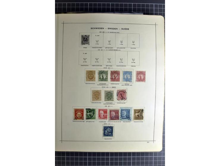 1849/1942, ungebrauchte und gestempelte Sammlung mit besseren Ausgaben in 2 alten Schaubek-Alben, dazu kleines Einsteckbuch m