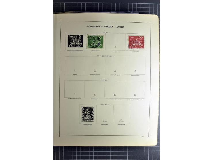 1849/1942, ungebrauchte und gestempelte Sammlung mit besseren Ausgaben in 2 alten Schaubek-Alben, dazu kleines Einsteckbuch m