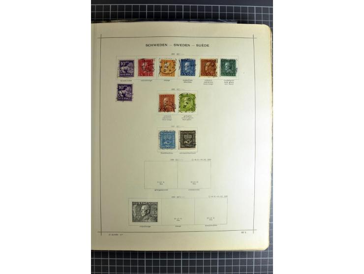 1849/1942, ungebrauchte und gestempelte Sammlung mit besseren Ausgaben in 2 alten Schaubek-Alben, dazu kleines Einsteckbuch m