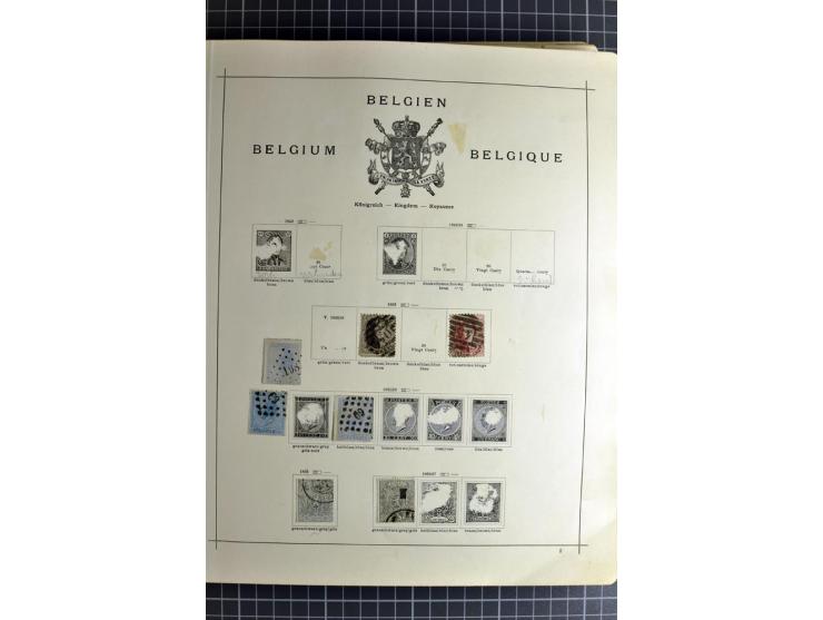 1849/1942, ungebrauchte und gestempelte Sammlung mit besseren Ausgaben in 2 alten Schaubek-Alben, dazu kleines Einsteckbuch m