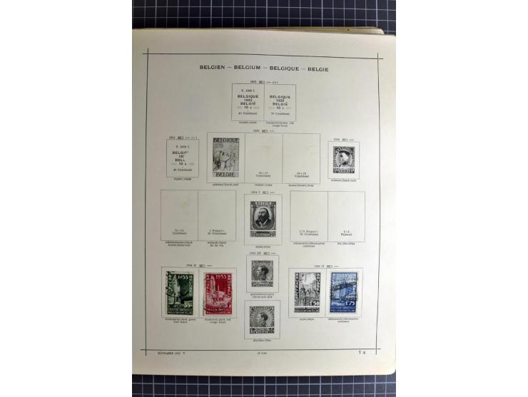 1849/1942, ungebrauchte und gestempelte Sammlung mit besseren Ausgaben in 2 alten Schaubek-Alben, dazu kleines Einsteckbuch m