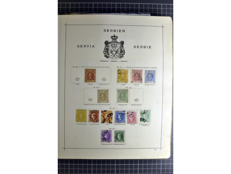 1849/1942, ungebrauchte und gestempelte Sammlung mit besseren Ausgaben in 2 alten Schaubek-Alben, dazu kleines Einsteckbuch m
