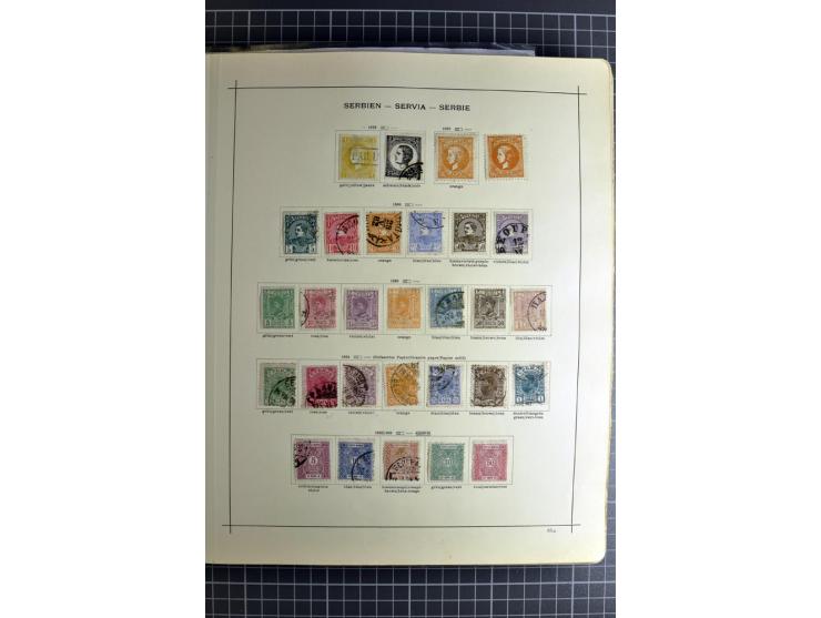 1849/1942, ungebrauchte und gestempelte Sammlung mit besseren Ausgaben in 2 alten Schaubek-Alben, dazu kleines Einsteckbuch m