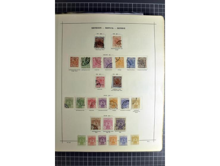 1849/1942, ungebrauchte und gestempelte Sammlung mit besseren Ausgaben in 2 alten Schaubek-Alben, dazu kleines Einsteckbuch m