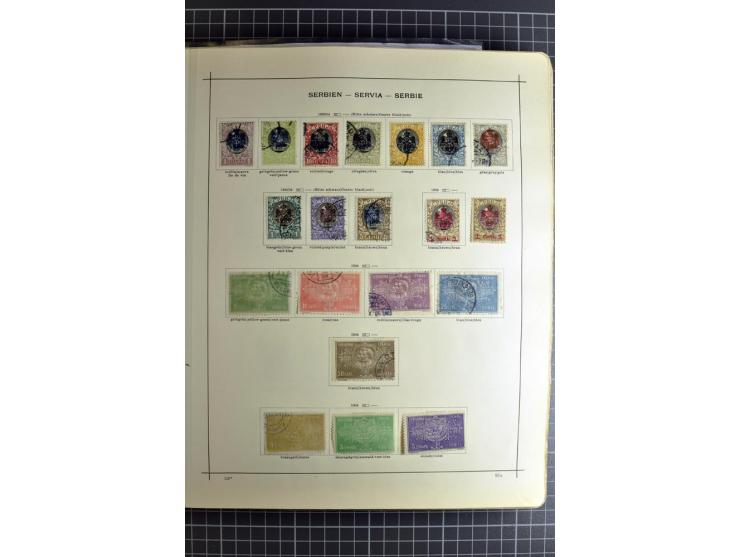 1849/1942, ungebrauchte und gestempelte Sammlung mit besseren Ausgaben in 2 alten Schaubek-Alben, dazu kleines Einsteckbuch m