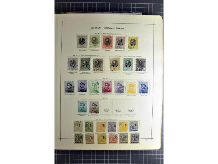 1849/1942, ungebrauchte und gestempelte Sammlung mit besseren Ausgaben in 2 alten Schaubek-Alben, dazu kleines Einsteckbuch m