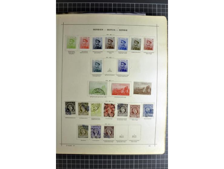 1849/1942, ungebrauchte und gestempelte Sammlung mit besseren Ausgaben in 2 alten Schaubek-Alben, dazu kleines Einsteckbuch m
