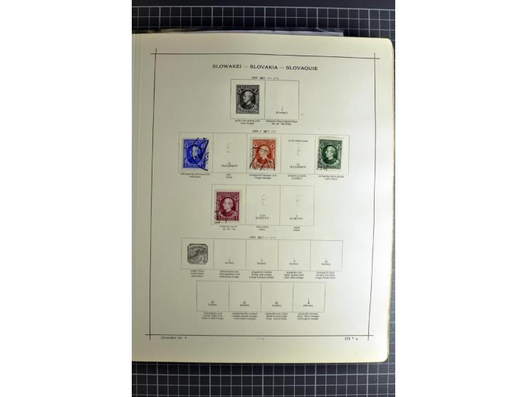 1849/1942, ungebrauchte und gestempelte Sammlung mit besseren Ausgaben in 2 alten Schaubek-Alben, dazu kleines Einsteckbuch m