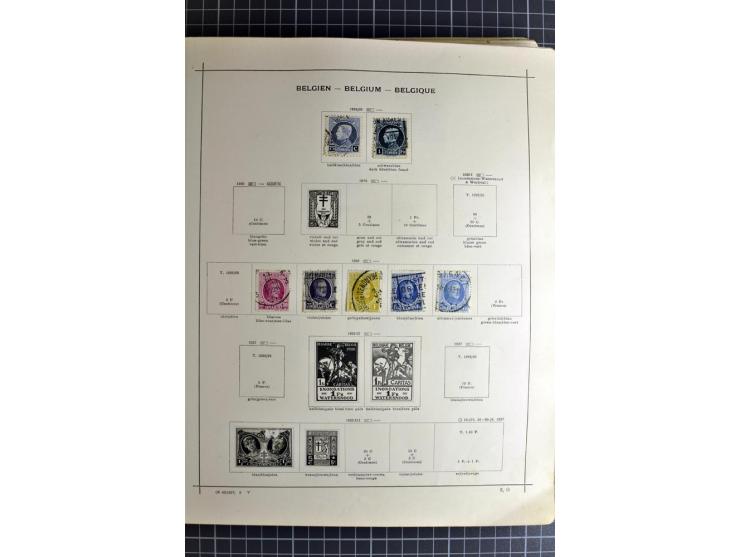 1849/1942, ungebrauchte und gestempelte Sammlung mit besseren Ausgaben in 2 alten Schaubek-Alben, dazu kleines Einsteckbuch m