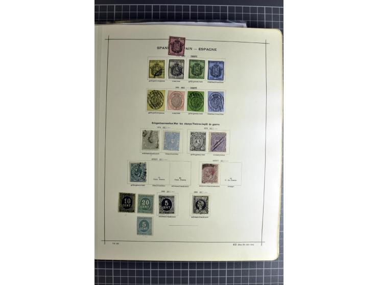 1849/1942, ungebrauchte und gestempelte Sammlung mit besseren Ausgaben in 2 alten Schaubek-Alben, dazu kleines Einsteckbuch m