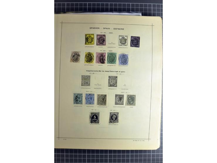 1849/1942, ungebrauchte und gestempelte Sammlung mit besseren Ausgaben in 2 alten Schaubek-Alben, dazu kleines Einsteckbuch m