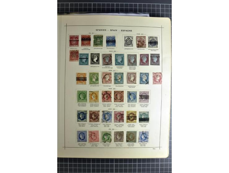 1849/1942, ungebrauchte und gestempelte Sammlung mit besseren Ausgaben in 2 alten Schaubek-Alben, dazu kleines Einsteckbuch m