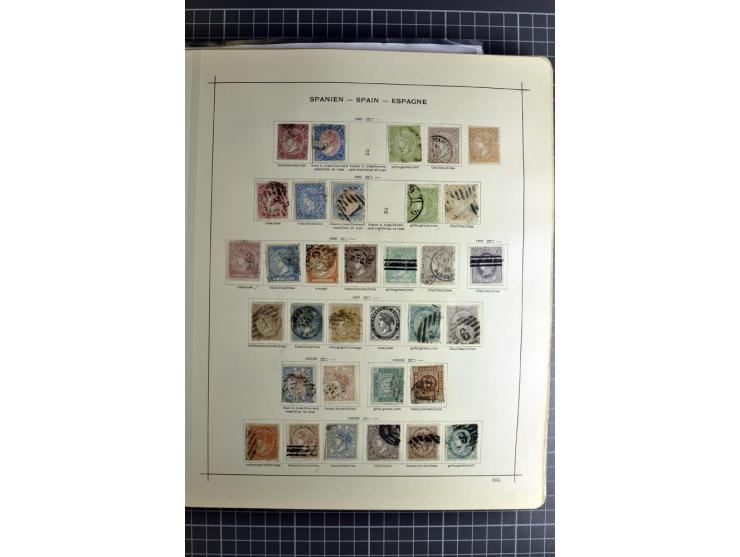 1849/1942, ungebrauchte und gestempelte Sammlung mit besseren Ausgaben in 2 alten Schaubek-Alben, dazu kleines Einsteckbuch m