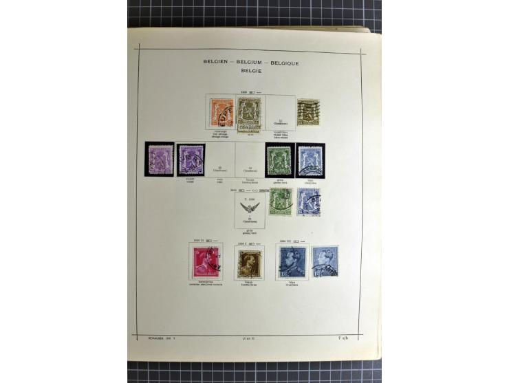 1849/1942, ungebrauchte und gestempelte Sammlung mit besseren Ausgaben in 2 alten Schaubek-Alben, dazu kleines Einsteckbuch m