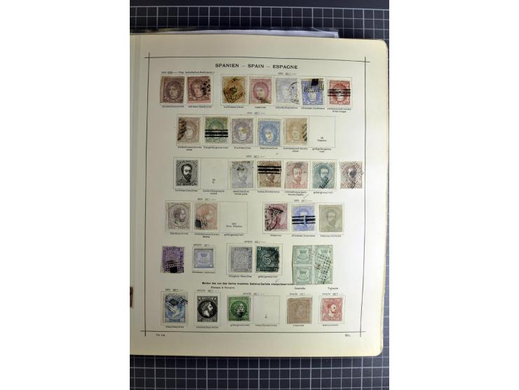 1849/1942, ungebrauchte und gestempelte Sammlung mit besseren Ausgaben in 2 alten Schaubek-Alben, dazu kleines Einsteckbuch m