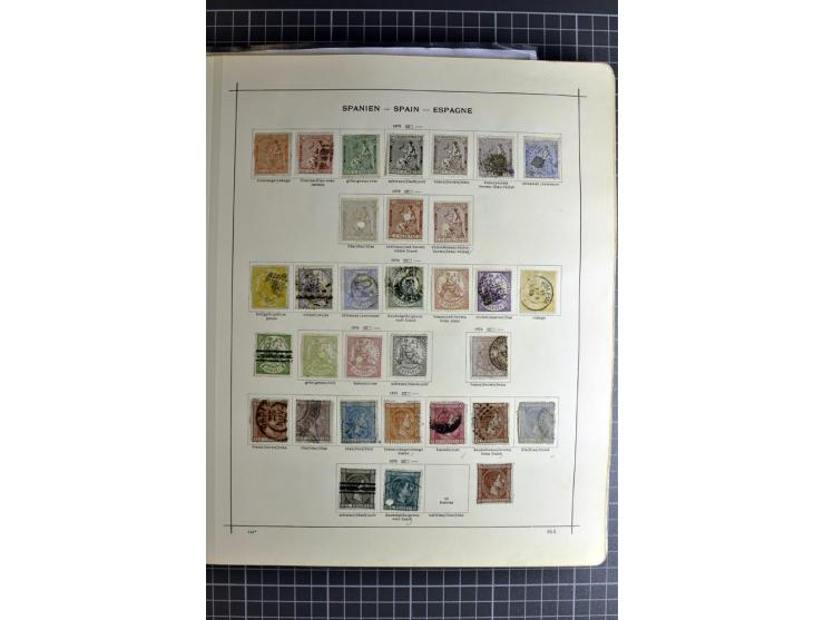1849/1942, ungebrauchte und gestempelte Sammlung mit besseren Ausgaben in 2 alten Schaubek-Alben, dazu kleines Einsteckbuch m