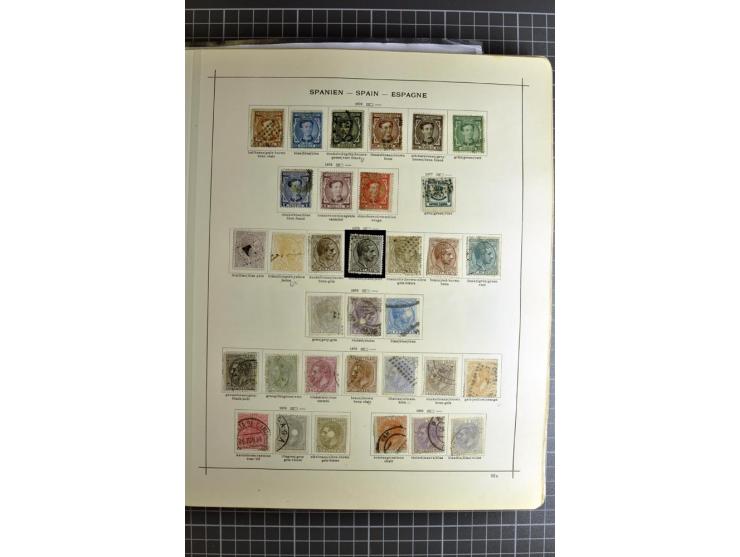 1849/1942, ungebrauchte und gestempelte Sammlung mit besseren Ausgaben in 2 alten Schaubek-Alben, dazu kleines Einsteckbuch m