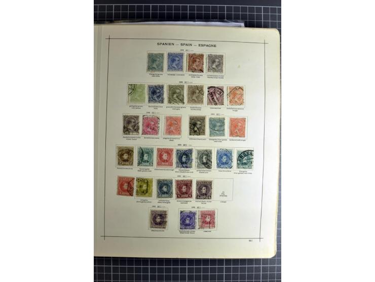 1849/1942, ungebrauchte und gestempelte Sammlung mit besseren Ausgaben in 2 alten Schaubek-Alben, dazu kleines Einsteckbuch m