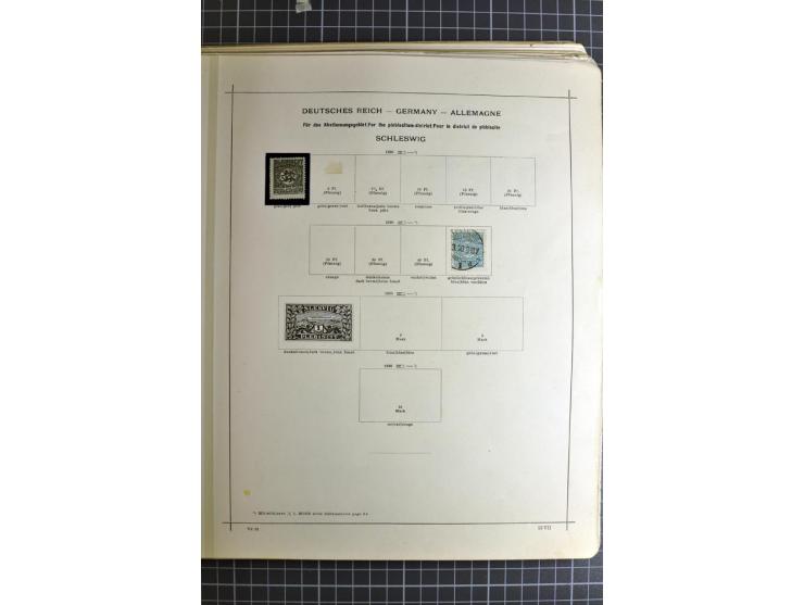 1849/1942, ungebrauchte und gestempelte Sammlung mit besseren Ausgaben in 2 alten Schaubek-Alben, dazu kleines Einsteckbuch m