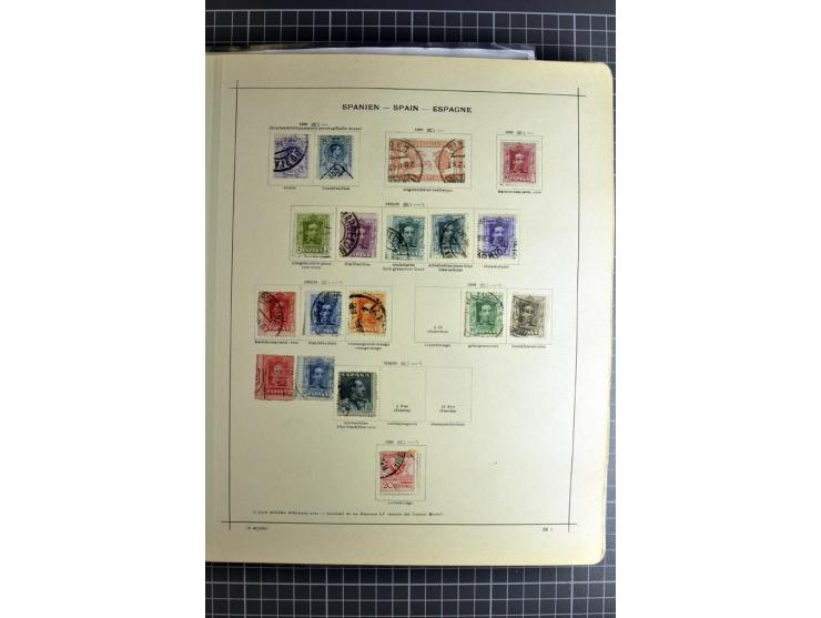 1849/1942, ungebrauchte und gestempelte Sammlung mit besseren Ausgaben in 2 alten Schaubek-Alben, dazu kleines Einsteckbuch m