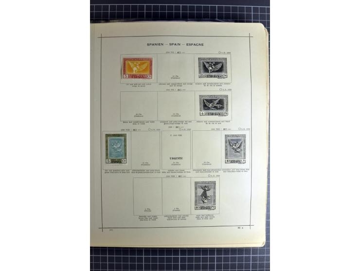 1849/1942, ungebrauchte und gestempelte Sammlung mit besseren Ausgaben in 2 alten Schaubek-Alben, dazu kleines Einsteckbuch m