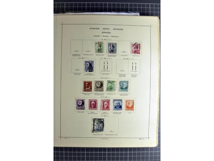 1849/1942, ungebrauchte und gestempelte Sammlung mit besseren Ausgaben in 2 alten Schaubek-Alben, dazu kleines Einsteckbuch m