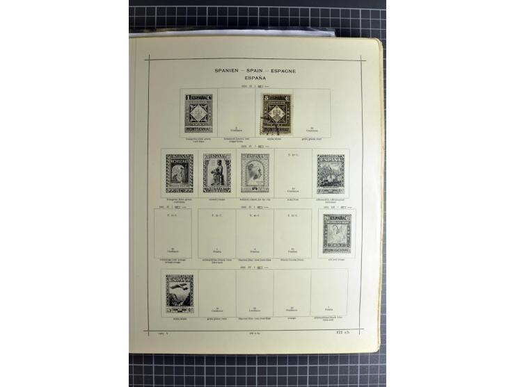 1849/1942, ungebrauchte und gestempelte Sammlung mit besseren Ausgaben in 2 alten Schaubek-Alben, dazu kleines Einsteckbuch m