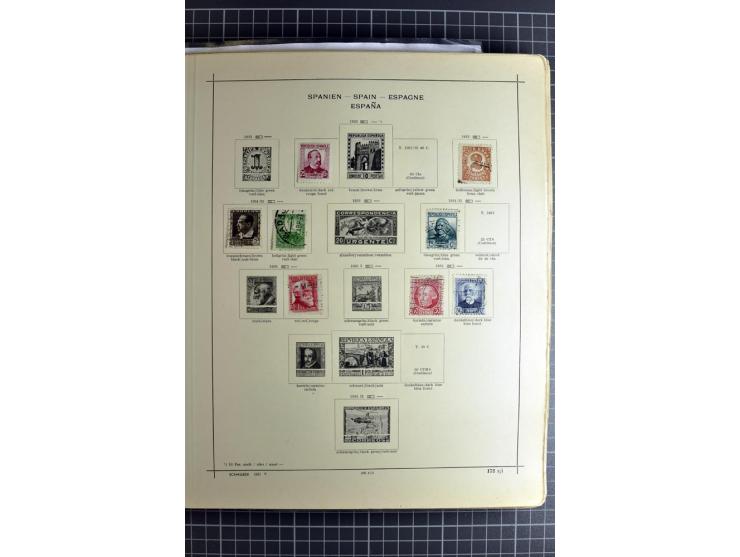 1849/1942, ungebrauchte und gestempelte Sammlung mit besseren Ausgaben in 2 alten Schaubek-Alben, dazu kleines Einsteckbuch m