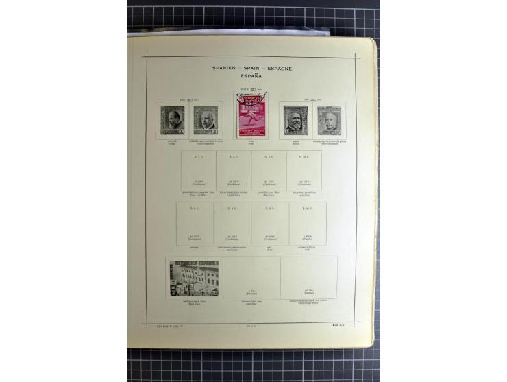 1849/1942, ungebrauchte und gestempelte Sammlung mit besseren Ausgaben in 2 alten Schaubek-Alben, dazu kleines Einsteckbuch m