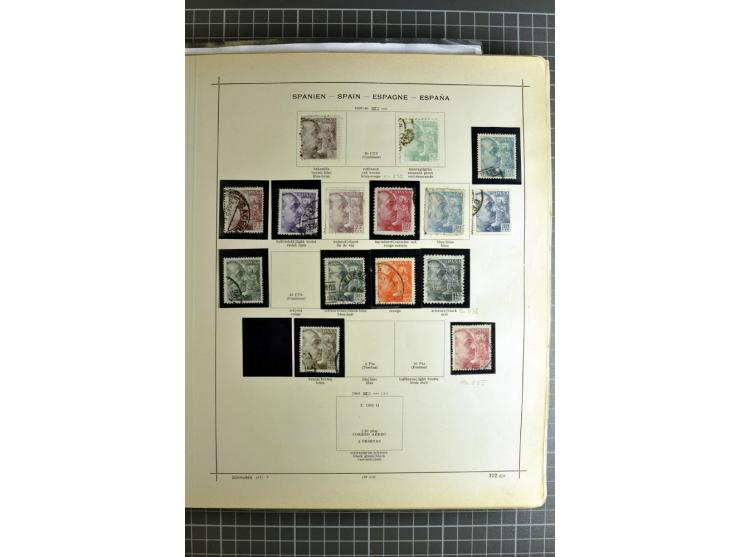 1849/1942, ungebrauchte und gestempelte Sammlung mit besseren Ausgaben in 2 alten Schaubek-Alben, dazu kleines Einsteckbuch m