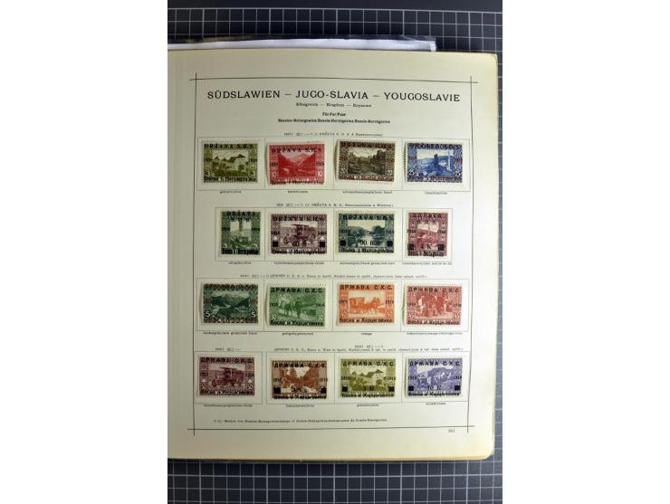 1849/1942, ungebrauchte und gestempelte Sammlung mit besseren Ausgaben in 2 alten Schaubek-Alben, dazu kleines Einsteckbuch m