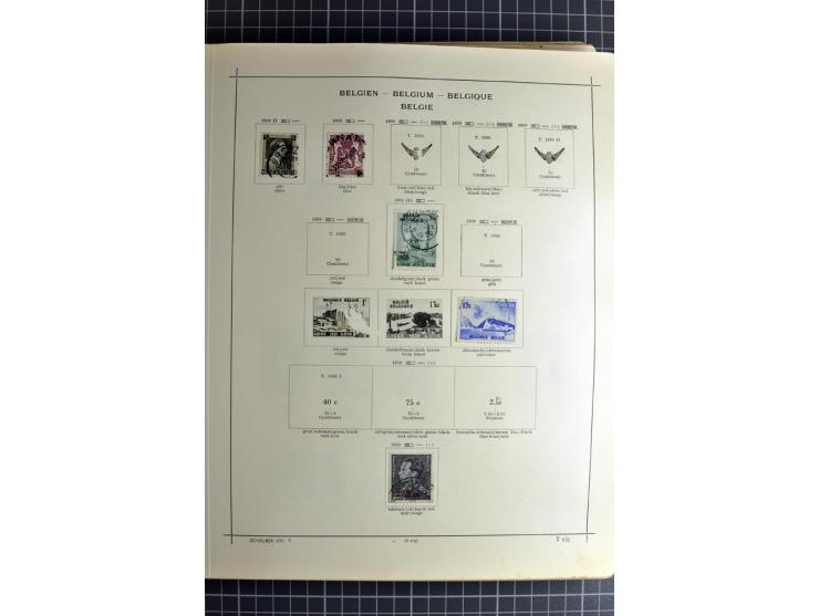 1849/1942, ungebrauchte und gestempelte Sammlung mit besseren Ausgaben in 2 alten Schaubek-Alben, dazu kleines Einsteckbuch m