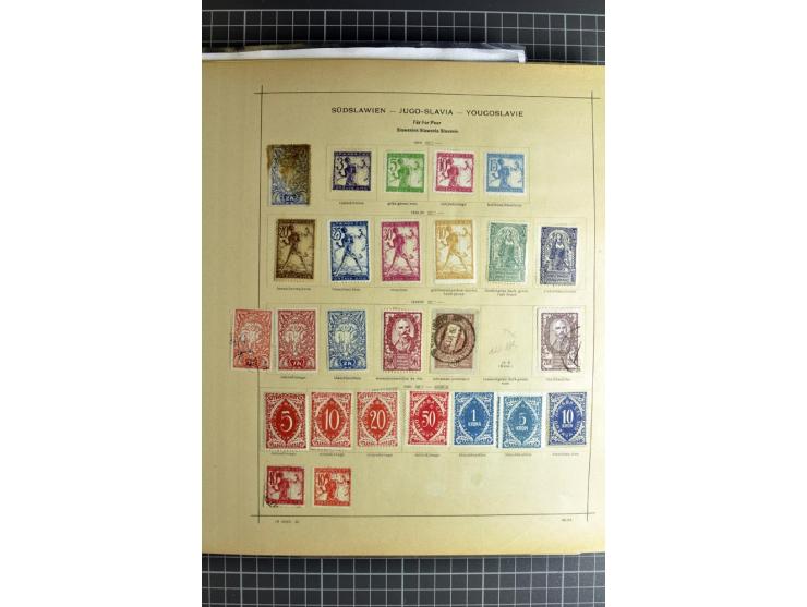 1849/1942, ungebrauchte und gestempelte Sammlung mit besseren Ausgaben in 2 alten Schaubek-Alben, dazu kleines Einsteckbuch m