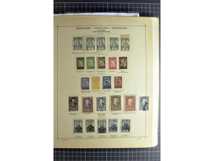 1849/1942, ungebrauchte und gestempelte Sammlung mit besseren Ausgaben in 2 alten Schaubek-Alben, dazu kleines Einsteckbuch m
