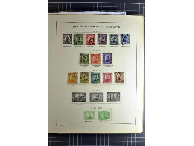 1849/1942, ungebrauchte und gestempelte Sammlung mit besseren Ausgaben in 2 alten Schaubek-Alben, dazu kleines Einsteckbuch m