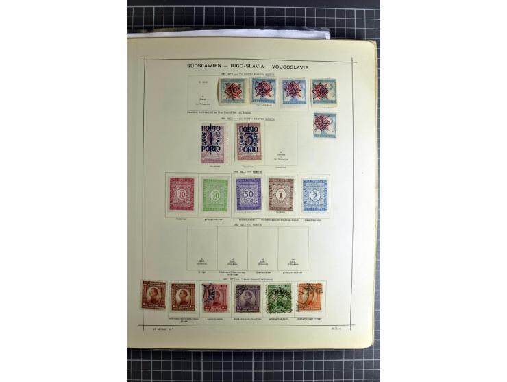 1849/1942, ungebrauchte und gestempelte Sammlung mit besseren Ausgaben in 2 alten Schaubek-Alben, dazu kleines Einsteckbuch m
