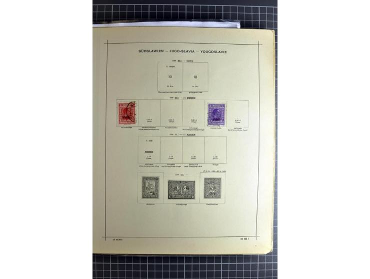 1849/1942, ungebrauchte und gestempelte Sammlung mit besseren Ausgaben in 2 alten Schaubek-Alben, dazu kleines Einsteckbuch m
