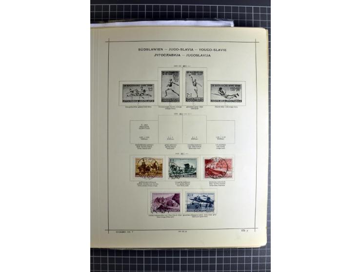 1849/1942, ungebrauchte und gestempelte Sammlung mit besseren Ausgaben in 2 alten Schaubek-Alben, dazu kleines Einsteckbuch m