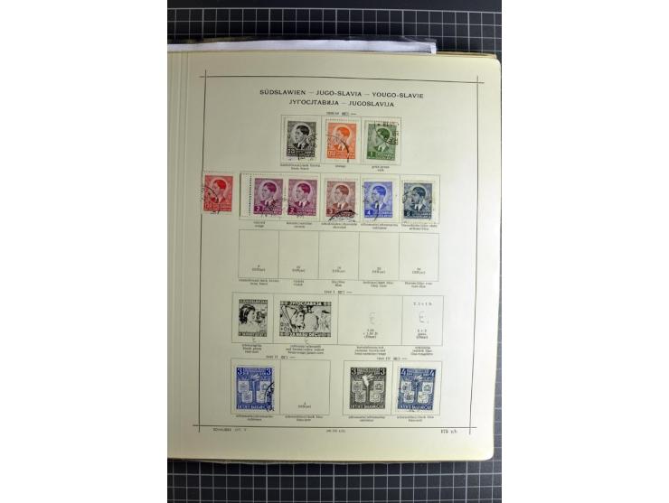 1849/1942, ungebrauchte und gestempelte Sammlung mit besseren Ausgaben in 2 alten Schaubek-Alben, dazu kleines Einsteckbuch m