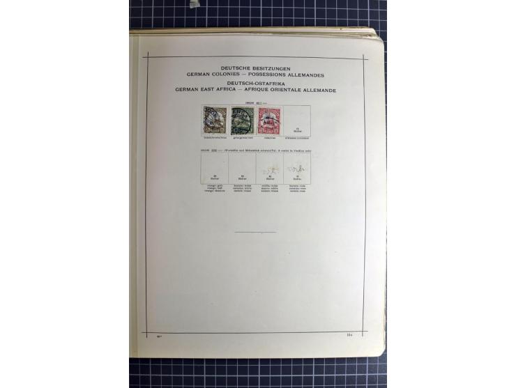 1849/1942, ungebrauchte und gestempelte Sammlung mit besseren Ausgaben in 2 alten Schaubek-Alben, dazu kleines Einsteckbuch m