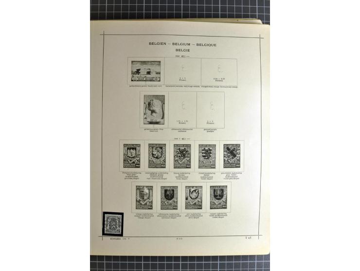 1849/1942, ungebrauchte und gestempelte Sammlung mit besseren Ausgaben in 2 alten Schaubek-Alben, dazu kleines Einsteckbuch m