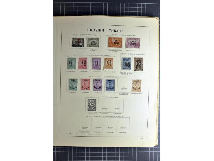 1849/1942, ungebrauchte und gestempelte Sammlung mit besseren Ausgaben in 2 alten Schaubek-Alben, dazu kleines Einsteckbuch m