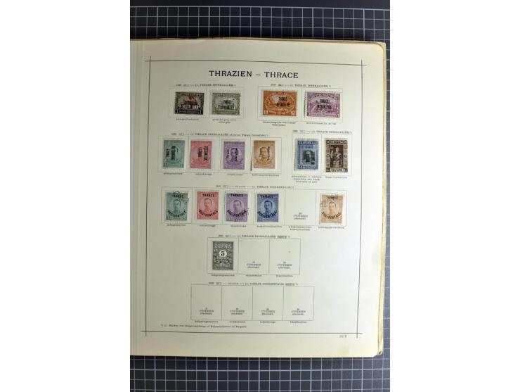 1849/1942, ungebrauchte und gestempelte Sammlung mit besseren Ausgaben in 2 alten Schaubek-Alben, dazu kleines Einsteckbuch m