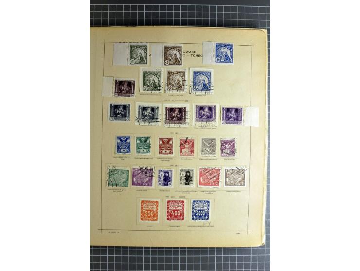 1849/1942, ungebrauchte und gestempelte Sammlung mit besseren Ausgaben in 2 alten Schaubek-Alben, dazu kleines Einsteckbuch m