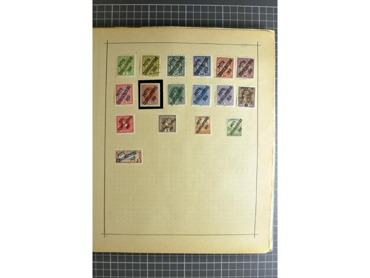 1849/1942, ungebrauchte und gestempelte Sammlung mit besseren Ausgaben in 2 alten Schaubek-Alben, dazu kleines Einsteckbuch m